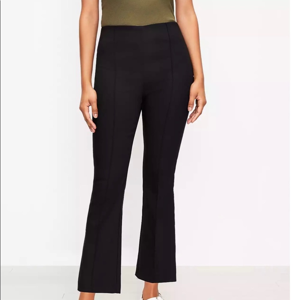 COPY - Ann Taylor Loft Side Zip Kick Crop Black Pants 6 Petite NWOT